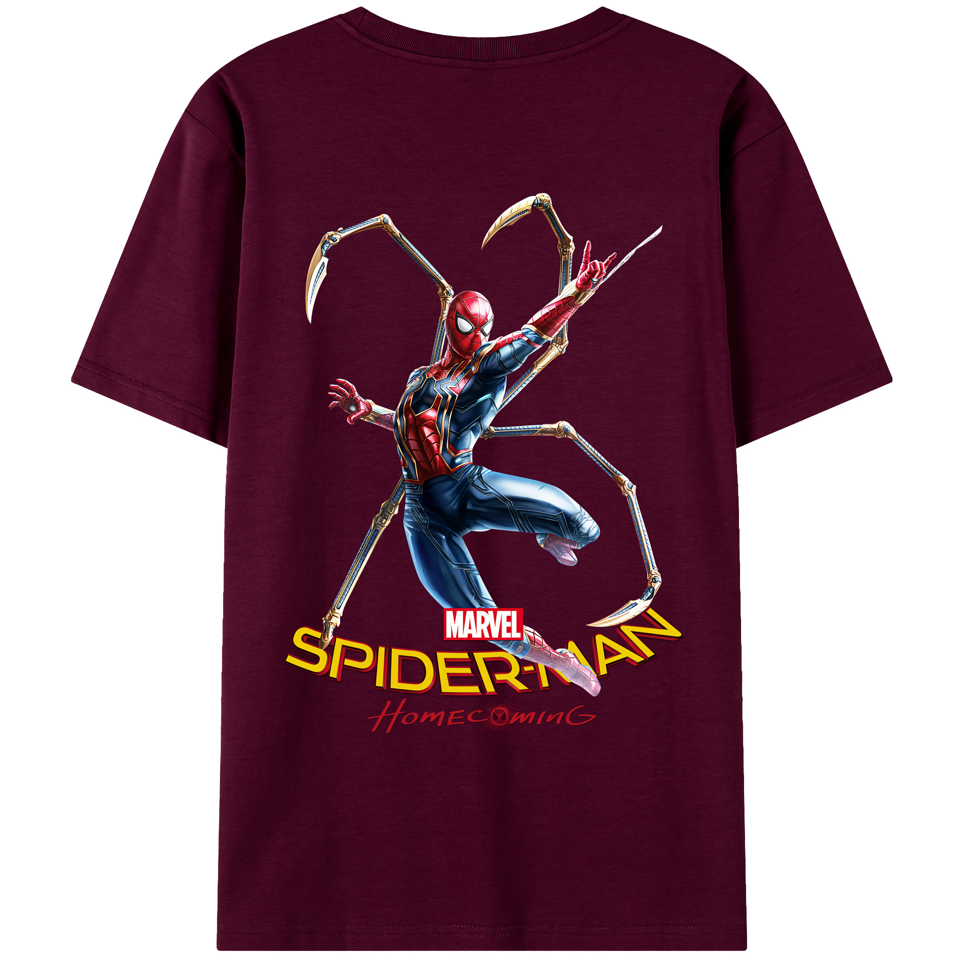 （画像用） Spider Man スパイダーマン レディース半袖Tシャツ(バックプリント)